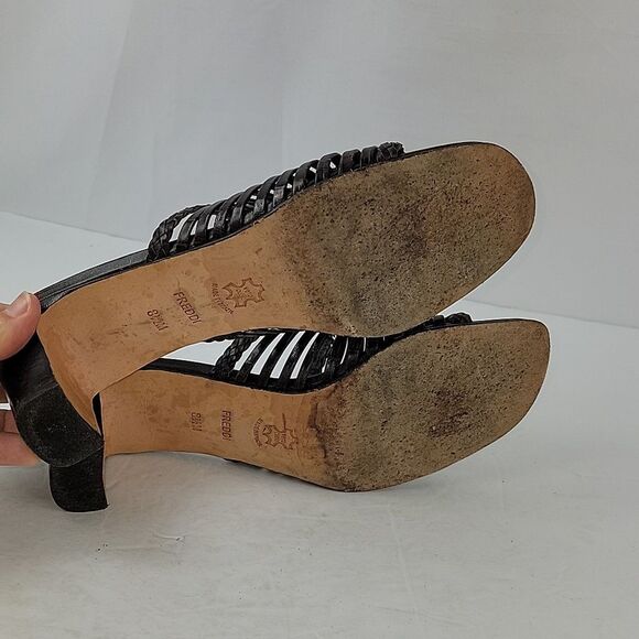 Brighton Freddi Brown Leather Strappy Heeled Women's Mule - Picture 13 of 15